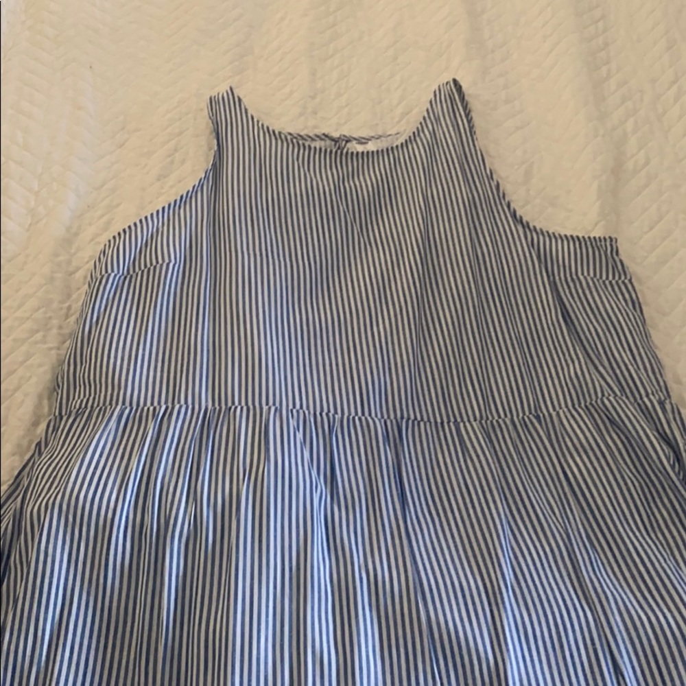 Seersucker Tiered dress